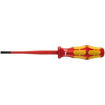 160 iSS SL VDE Отвёртка диэлектрическая шлицевая, 0.8 x 4 x 100 мм, с узким концом и уменьшенной рукояткой