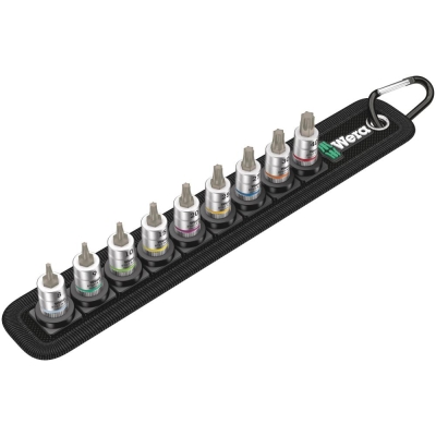 1x Belt A 3 TORX HF Zyklop Набор 1/4" головок с вставкой-битой, с фиксацией, 9 пр., TX 8 - 40
