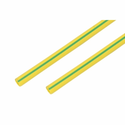 21-5007 Трубка термоусаживаемая ТУТ нг 15,0/7,5мм, желто-зеленая, упаковка 50 шт. по 1м REXANT(кр.5