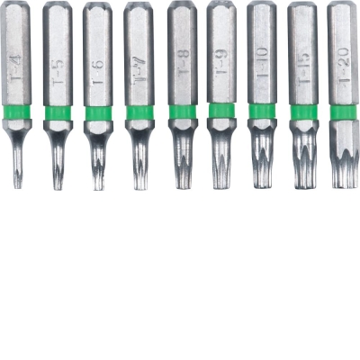 50834-37 Набор бит, 9 пр., 5/32" C8, TORX TX 4/5/6/7/8/9/10/15/20, для набора 50834