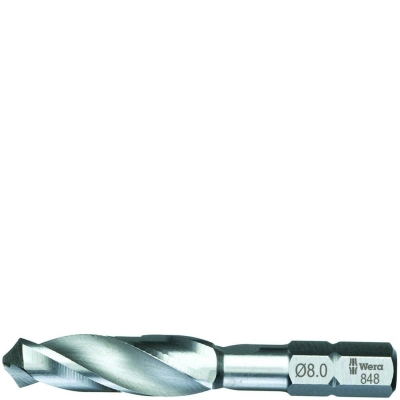 848/1 HSS Бита-сверло спиральное по металлу, 1/4" C6.3, 8 x 51 мм