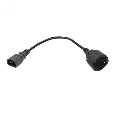 Адаптер PDU 3х1.5 10см с разъ-мами C14-Schuko PC-C14D-10CM
