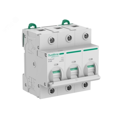 Автоматический выключатель (АВ) 27мм C 125A 3P 10 kA 400В Systeme9 S9H32392