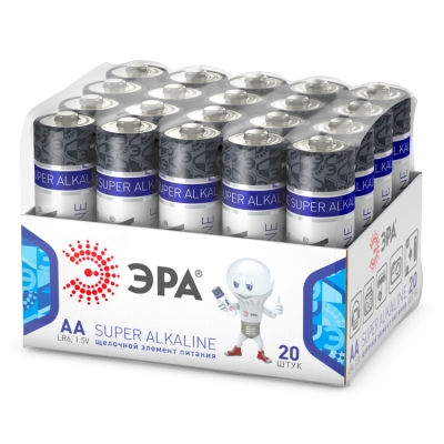 Батарейки ЭРА LR6-20 bulk SUPER Alkaline (20/480/69120)(кр.20шт)