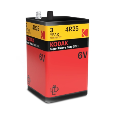 Батарейки Kodak 4R25-1S SUPER HEAVY DUTY Zinc [4R25-SP1G, 6.0V] (6/24/936) (кр. 1шт)