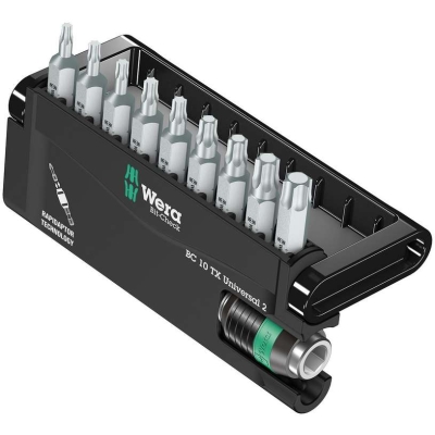 Bit-Check 10 TX Universal 2 набор бит с битодержателем Rapidaptor, 10 пр., 1/4" C6.3