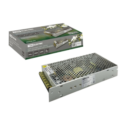 Блокпитания250Вт-12В-IP20для светодиодных лент и модулей, металлTDM (кр.1шт)