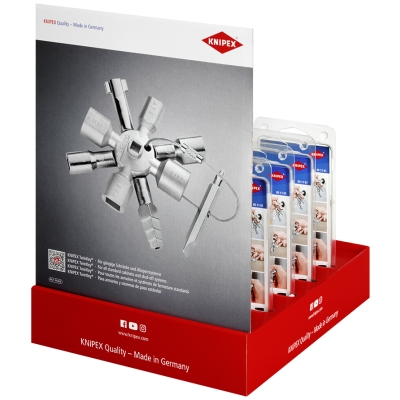 Дисплей укомплектованный, 10 пр., TwinKey 8-лучевой крестовой ключ KN-001101
