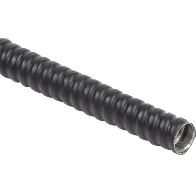 ELASTA Металлорукав Р3-ЦПнг-10 с протяжкой черный (50м) CMP10-10-050