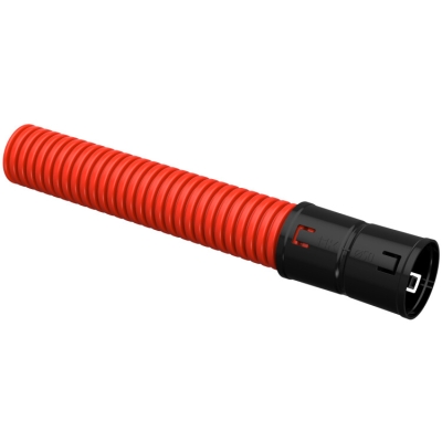 ELASTA Труба гофр. двустенная ПНД d=50мм красная (25м) EA-TG22-2-2-2-050-025-K04