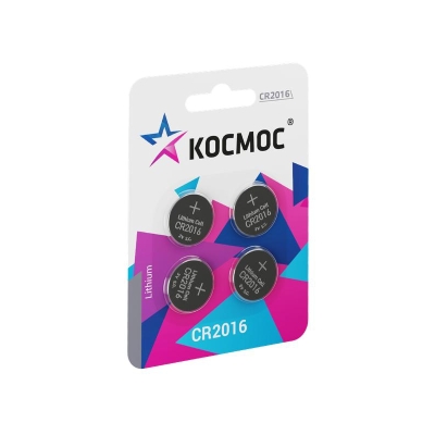 Элемент питания литиевый CR2016 4хBL (блист.4шт) KOC2016BL4