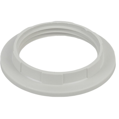ЭРА Кольцо для патрона E27, пластик, белое (50/1000/9000)(кр.1шт)