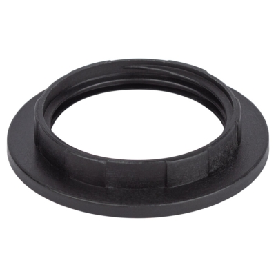 ЭРА Кольцо для патрона E27, пластик, черное (кр.1шт)