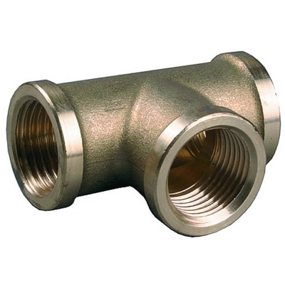 GENERAL FITTINGS внутренняя резьба 1″, латунь, тройник (51055-1)