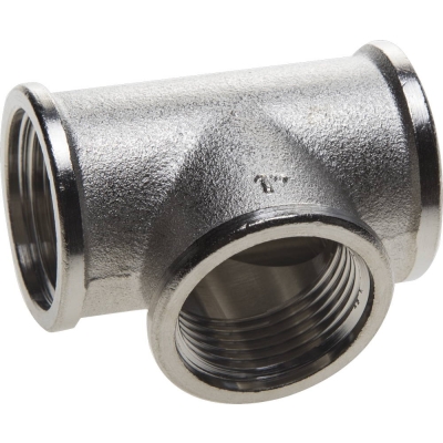 GENERAL FITTINGS внутренняя резьба 1″, никель, тройник (51052-1)