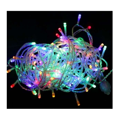 Гирлянда светодиодная "Нить" LD200-GM-BO 200LED мульти 20м уличная 8 режимов элементы питания 3хAA 4690601045447