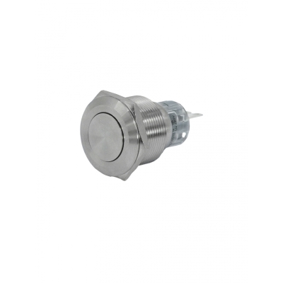 GQ22-L-11/S, металл, 1C1NO1NC, серебристая цилиндрическая кнопка, d22мм, IP65 (ЭТ)