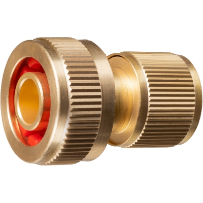 GRINDA BC-34A, 3/4″ с автостопом, из латуни, для шланга, быстросъёмный соединитель, PROLine (8-426130)