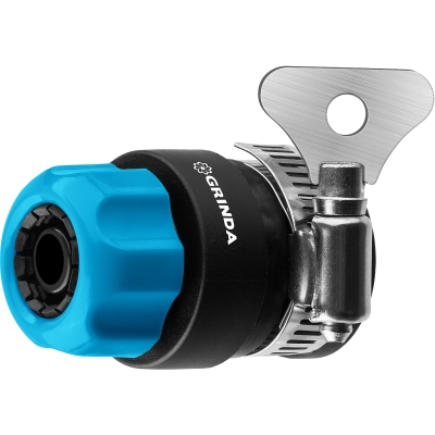 GRINDA TCC-34, диаметр 3/4″, с металлическим хомутом, для шланга, быстросъемный соединитель, PROLine (8-426335)