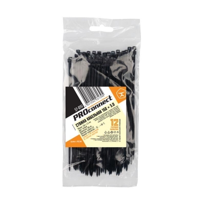 Хомут кабельный 2.5х150 нейл. черн. (уп.100шт) 57-0151