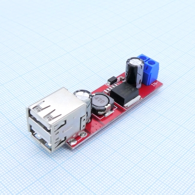 i04-DC-DC вх.6-40В^ вых. 2*5В 3А, 2*USB
