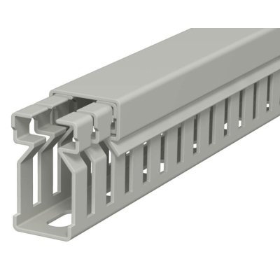 Кабель-канал перфорированный распределительный LK4 30x15x2000 мм (перфокороб) ПВХ, серый RAL7030LK4 30015 6178003