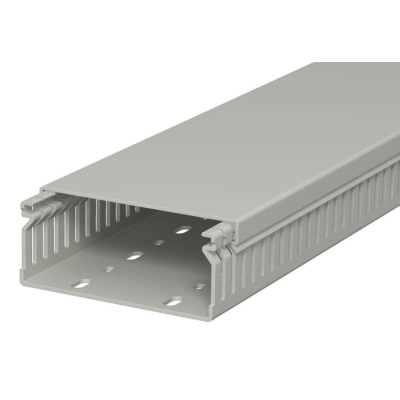Кабель-канал перфорированный распределительный LK4 40x100x2000 мм (перфокороб) ПВХ, серый RAL7030LK4 40100 6178018