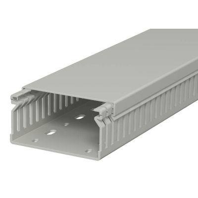 Кабель-канал перфорированный распределительный LK4 40x80x2000 мм (перфокороб) ПВХ, серый RAL7030LK4 40080 6178016