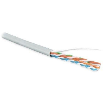 Кабель витая пара U/UTP кат.5E 4х2х24AWG solid PVC UUTP4-C5E-S24-IN-PVC-GY-305 сер. (м) 41903