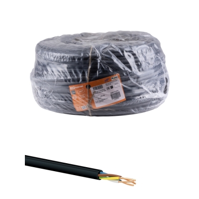 Кабель ВВГнг(А)-FRLS 3х1,5 ок (N, PE)-0,66 ГОСТ (100м) TDM (кр.100м) [SQ0117-0191]