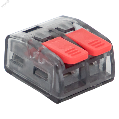 Клемма строительно-монтажная СМК 221-412 2-проводная 0.2-4кв.мм (уп.100шт) PROxima plc-smk-221-412