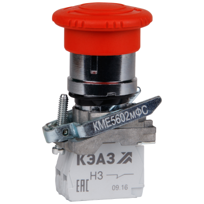 Кнопка грибовидная КМЕ5501мФС 0НО+1НЗ IP54 красн. 275275