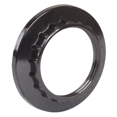 Кольцо абажурное КП27-К01 бакелит Е27 черный (инд. пак.) IEK (кр.50шт)