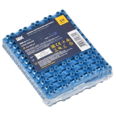 Колодка клеммная ЗВИ-3 н/г 1.0-2.5кв.мм 12 пар син. UZV6-003-04