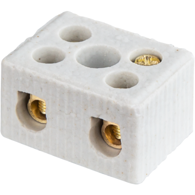 Колодка зажимная винтовая керамическая КЗВ 61 707 NTB-HCR-2-35/WH 61707