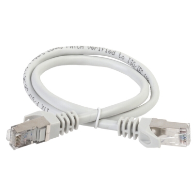 Коммутационный шнур (патч-корд), кат.5Е FTP, LSZH, 1,5м, серый PC01-C5EFL-1M5