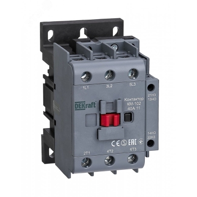 Контактор КМ-102 3п 40А кат. 230В AC 1НО+1НЗ AC-3 AC-4 22006DEK