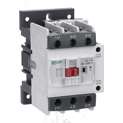 Контактор КМ-103 65А кат. 220В AC 1НО+1НЗ AC-3 22138DEK