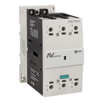 Контактор КМЭ 100А 400В АС AVERES ctr-s-100-00-400-av