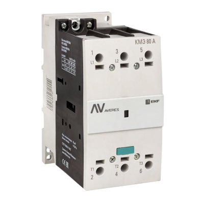 Контактор КМЭ 80А 230В АС AVERES ctr-s-80-00-230-av