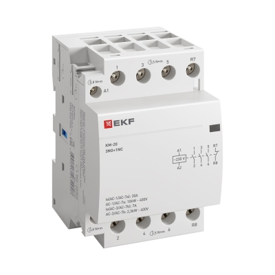 Контактор модульный КМ 20А 3NО+NC (3 мод.) PROxima km-3-20-31