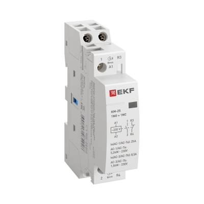 Контактор модульный КМ 25А NО+NC (1 мод.) km-1-25-11