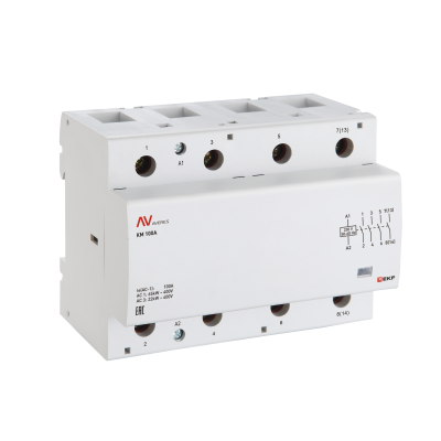 Контактор модульный КМ 80А 4NO 230VAC (6 мод.) AVERES EKF