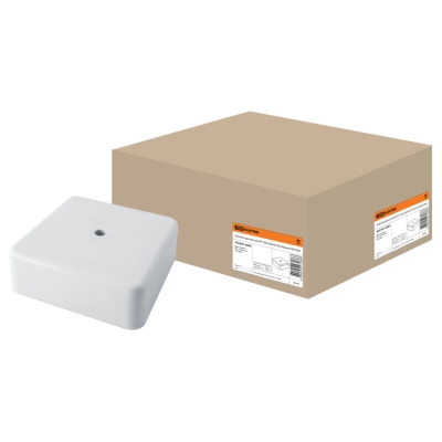 Коробка распаячная КР 100х100х44 ОП белая IP40 TDM (кр.24шт) [SQ1401-0209]
