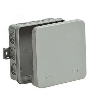 Коробка распределительная ОП 100х100х35мм IP54 12 вводов сер. 67095