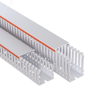Короб перфорированный RLHF6 40x40, без галогенов, светло-серый 01134RLHF