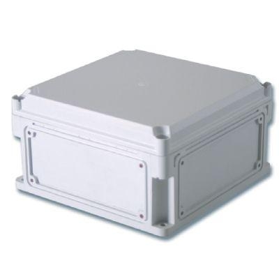 Корпус 400х200х160мм IP67 с непрозр. крышкой 35мм с фланцами пластик. 542310