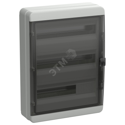 Корпус пластиковый КМПн-54 IP65 черн. прозр. дверь TEKFOR TF5-KP72-N-54-65-K03-K02