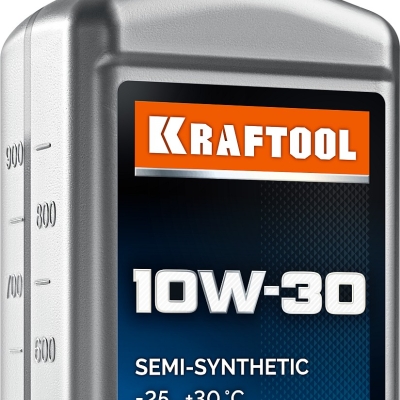 KRAFTOOL 10W-30, 1 л, полусинтетическое масло для 4-тактных двигателей (41513-1)
