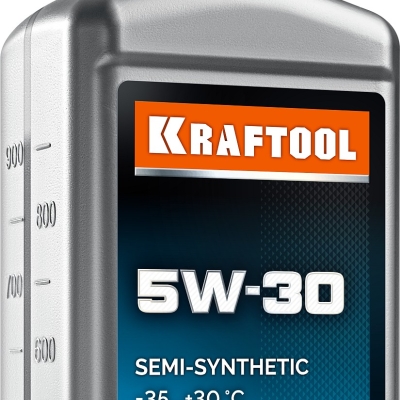 KRAFTOOL 5W-30, 1 л, зимнее полусинтетическое масло для 4-тактных двигателей (41514-1)
